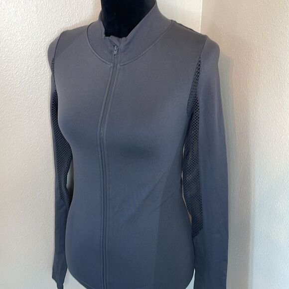 PINK grey athletic mesh jacket - Picture 3 of 8